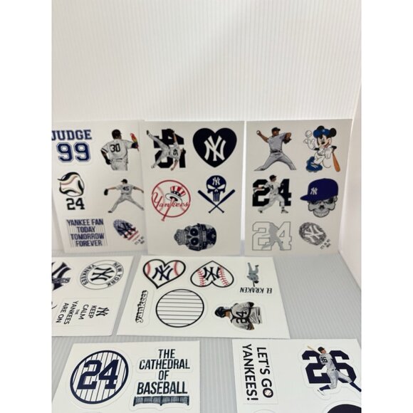 MLB New York Yankees Baseball Stickers 9 Sheets Aaron Judge #99 Fan Decals Pack! - Picture 3 of 8